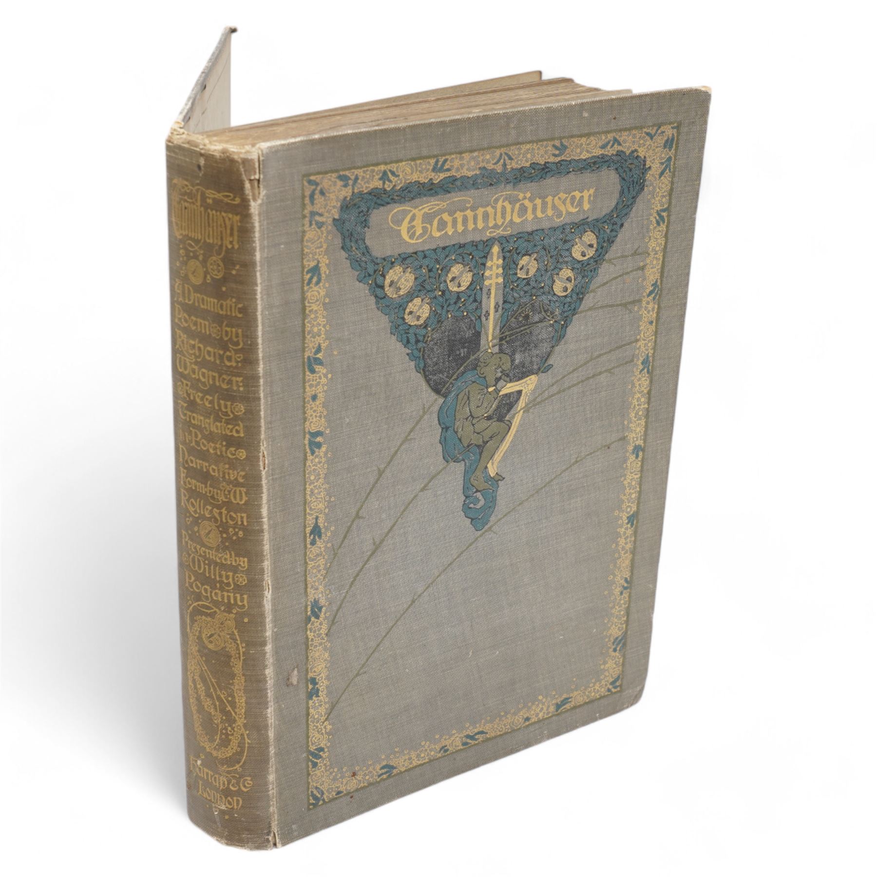 Wagner, Richard - 'Tannhäuser' illustrated by Willy Pogany and translated by T W Rolleston with tipped in plates and extensively illustrated in decorative boards, published Harrap & Co, London