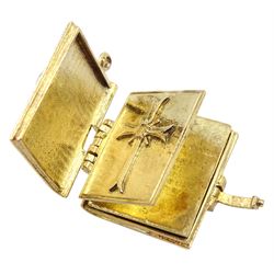 9ct gold Holy Bible pendant / charm, hallmarked
