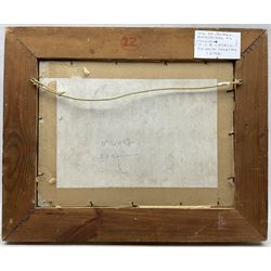 Circle of Francis Campbell Boileau Cadell (Scottish 1883-1937): 'Iona' Coastal Scene, oil on board bears signature, titled verso 29cm x 39cm