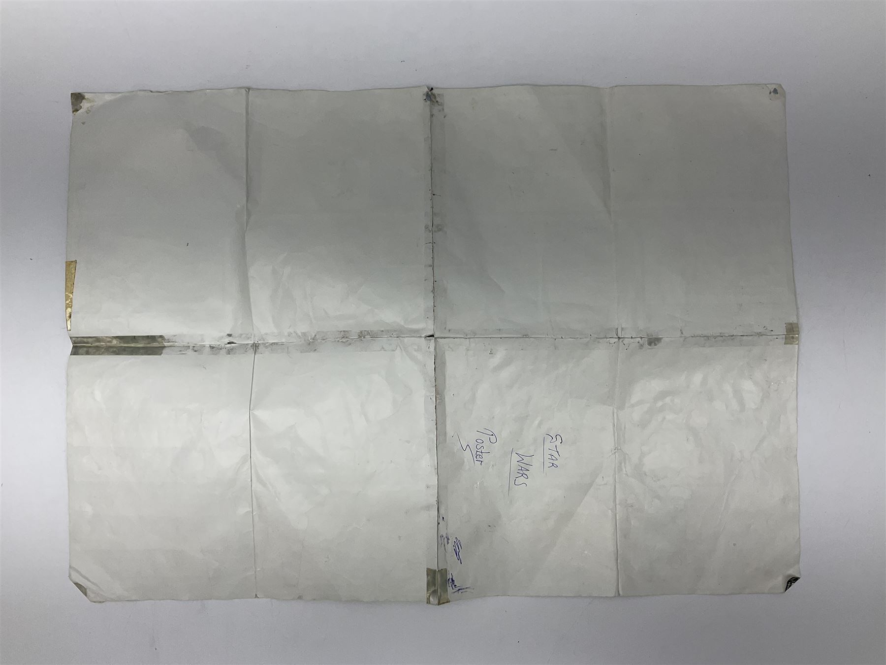 Star Wars - Darth Vader TIE-fighter; Darth Vader head and shoulder shaped figure collection box; 1983 & 1984 Return of the Jedi Annuals; Read Along Book and Tapes; and two posters