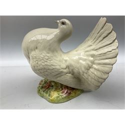 Beswick model of fan tail dove, no.1614, H15cm