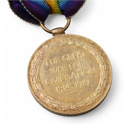 First World War Territorial Efficiency group of three medals to 136773 Cpl C H Sampson R.A. comprising British War Medal, Victory Medal and Territorial Efficiency Medal (483 Cpl C H Sampson R.G.A.)