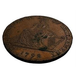 Camac Kyan and Camac Irish 1792 halfpenny token 