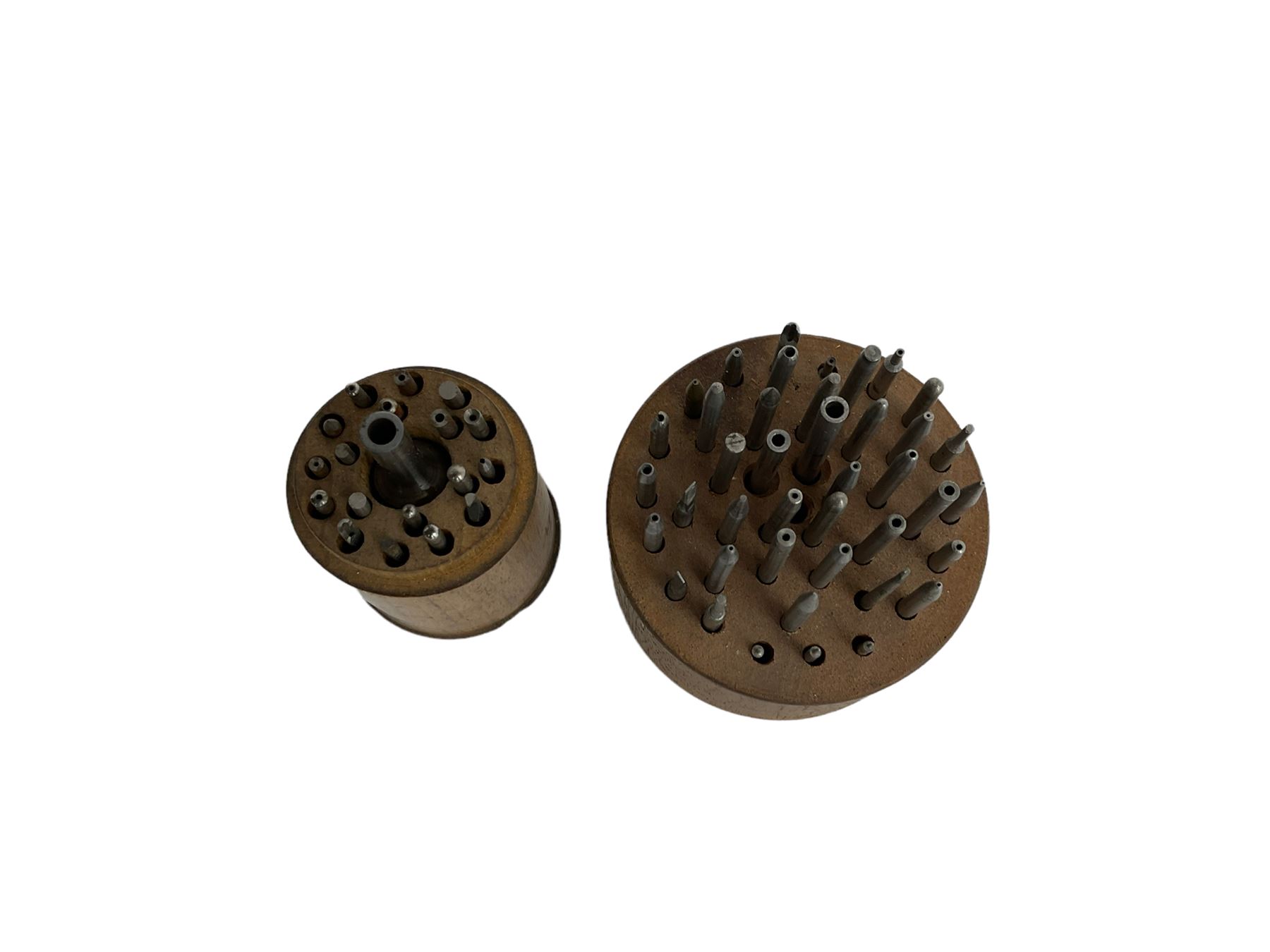 Boxed Swiss staking tool with fittings, and other watch repairing accessories.