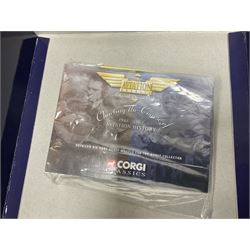 Corgi - Aviation Archive, eight models comprising three ‘Military’ and five ‘Berlin Airlift’ 1:144 scale models, to include limited editions AA31502 Bristol Britannia 312F ‘XX-367’ ‘Team Spirit’ A&AEE Boscombe Down no.686/2500; 48104 Boeing C-97A Stratofreighter Military Air Transport Services no.2815/4000; 47205 Avro York - RAF; 47403 Avro Lancastrian; all boxed (8)
