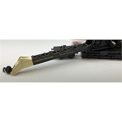 Hornby Dublo - Breakdown Crane No.4062 with Cowans Sheldon livery, boxed with screw jacks; D1 Girder Bridge, boxed; and T.P.O. Mail Van Set, boxed with instructions, mail bags, switch and tested tag (3)