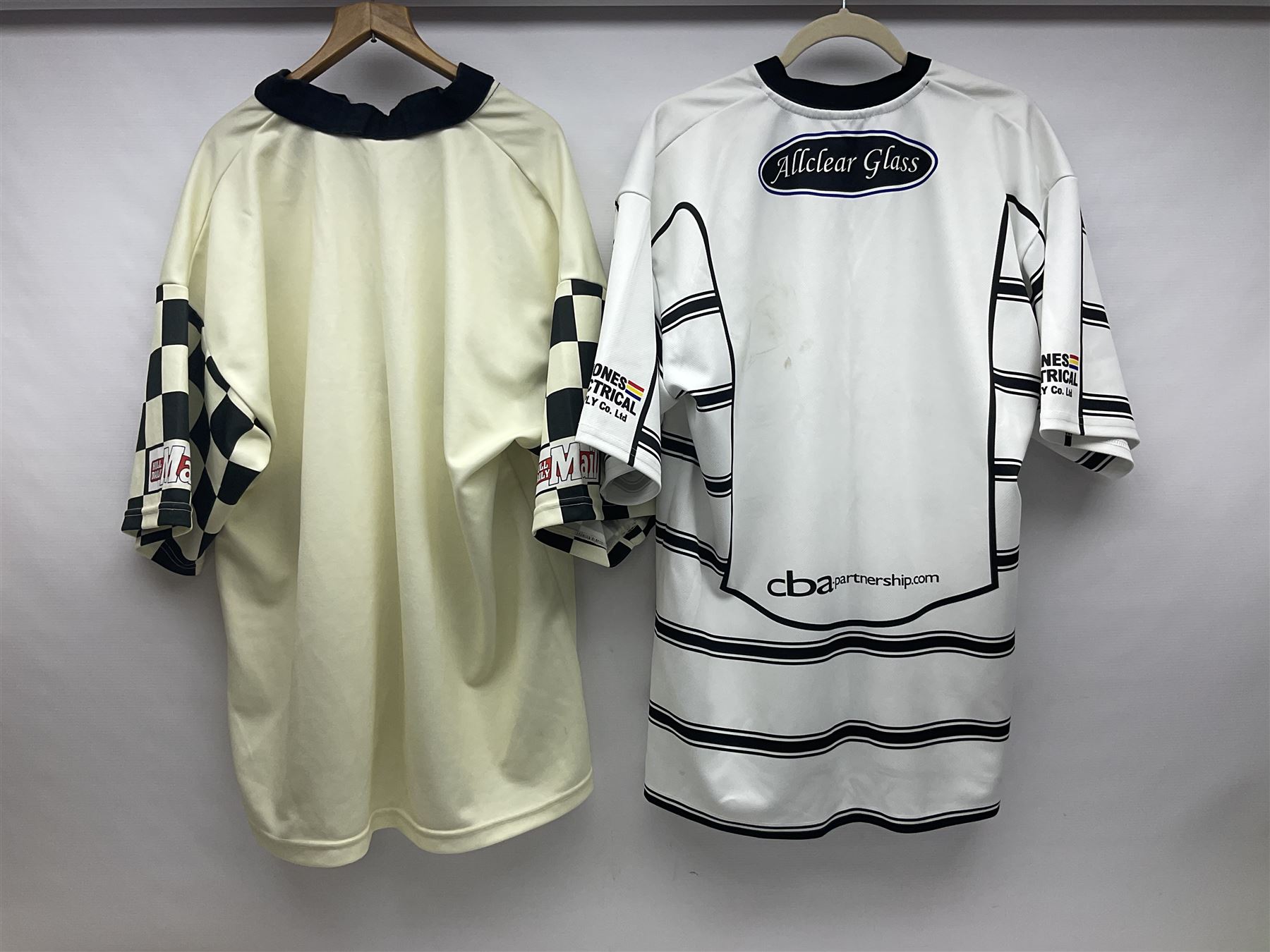 Five Hull Rugby League shirts, to include Hull FC and Hull Sharks examples