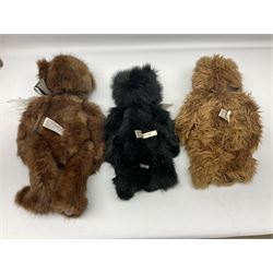 Five Charlie Bears, comprising limited edition Birthday Wojtek CB171840, limited to 4200, Anniversary Kojak CB161707, and Anniversary William CB151681, each designed by Isabelle Lee, Xavier CB620008, designed by Heather Lyell, and Anniversary Slothy Joe CB151558, all with tags 