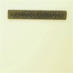 Laura Ashley - 'Clifton' bedside chest, fitted with three graduating drawers flanked by half-canted pilasters, raised on turned feet, in ivory finish
