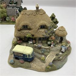 Five Lilliput lanes, comprising Queen of Windermere, Pen Pals, Two Pints Please, Burley Street and Sweets & Treats, all in original boxes  