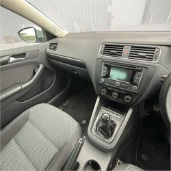 Volkswagen Jetta, 1.6 litre blue-motion diesel, 82000 miles, manual, silver, 2013, (NX63 VVT), MOT till 13 August 2026, £20 road tax, full VW service history, parking sensors, bluetooth - this vehicle is subject to 10% plus VAT buyers premium (12% in total)