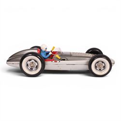 1960s Marx Toys Jetspeed racing car, battery operated tinplate racing car with lithographed details, L45cm