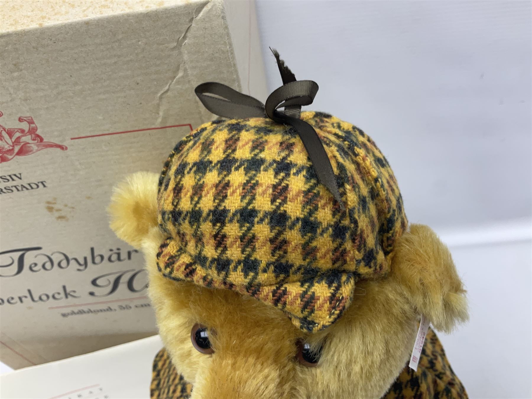 Modern Steiff limited edition teddy bear - Sherlock Holmes No.1242/1500 H35cm; in original box with paperwork