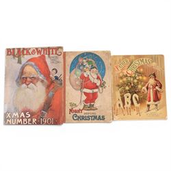 Collection of late 19th century/early 20th century picture books, titles including The Night Before Christmas, A Picture Book From Grimm, The Realm of Victoria, Candlelight Tales, Warne's Picture Puzzle Toy Books Holiday Fun, The Little Princes, Russia Korea Japan, The Sleeping Beauty, The Babes in the Wood, etc