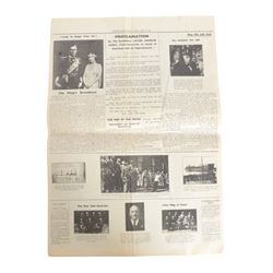 Guernsey Weekly Press, Tuesday May 15th 1945, together with two books on the occupied Channel Isles
