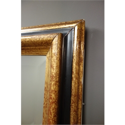  Rectangular bevel edges mirror in painted frame, W71cm, H101cm  