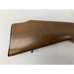Anschutz Model 525 semi-automatic .22 rim-fire rifle, the 61cm barrel threaded for sound moderator, serial no.139278, L110cm FIREARMS CERTIFICATE REQUIRED OR RFD