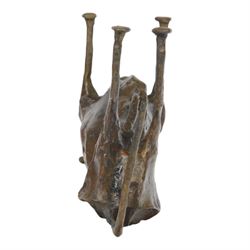 After Pablo Picasso (Spanish 1881-1973): bronze Andalusian bull, H14cm