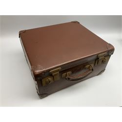 Small German Alvari piano accordion with blue pearline case, thirteen keys and eight buttons L30cm; in carrying case