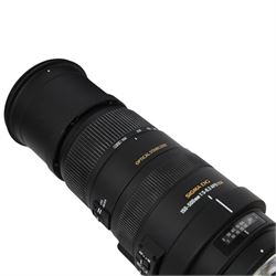Sigma DG 150-500mm 1:5-6.3 APO HSM lens, in soft carry case