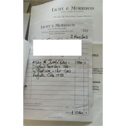 Pair of 18ct white and yellow gold Burmese ruby and diamond stud earrings, each cluster with five oval and round cut rubies and round brilliant cut and tapered baguette cut diamonds, total ruby weight approx 3.40 carat, total diamond weight approx 2.25 carat, in fitted box by Licht & Morrison, London