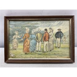 Attrib. Sarah Adelaide Hudson (neé Brereton) (British 19th Century): Scenes from Victorian Yorkshire, collection of watercolours and artists notebooks dating from c1870, including scenes from Longcroft Hall near Beverley - The Family Home (boxed) (approx. 24) 
Notes: Sarah was the sister of artist Caroline Brereton (British 1827-1882).