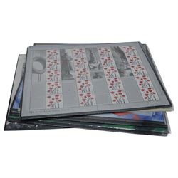 Queen Elizabeth II mint decimal stamps, all in smiler sheets, face value of usable postage approximately 330 GBP