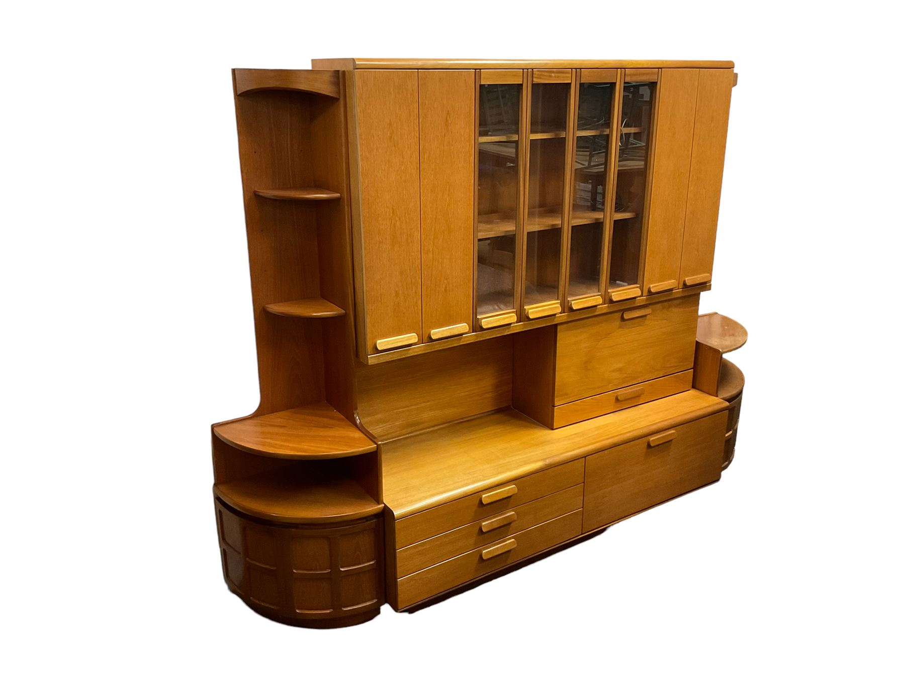 GPlan teak three sectional wall unit The Furnishings Sale