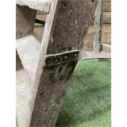 Vintage wooden step ladders  - THIS LOT IS TO BE COLLECTED BY APPOINTMENT FROM DUGGLEBY STORAGE, GREAT HILL, EASTFIELD, SCARBOROUGH, YO11 3TX