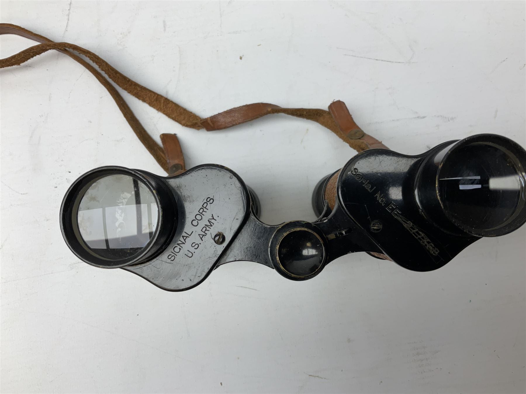 Pair of Bausch & Lomb U.S.A. 30mm binoculars and a pair of WWII period Bino Prism No.5 MKV 7X binoculars dated 1944 (2)