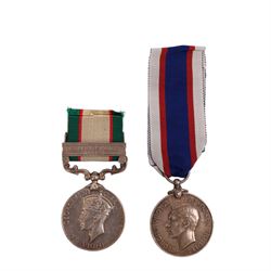George VI India General Service medal, with North West Frontier 1936-37 clasp, awarded to ...