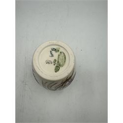 Moorcroft vase, decorated in Harvest Poppy pattern on white ground, H14cm