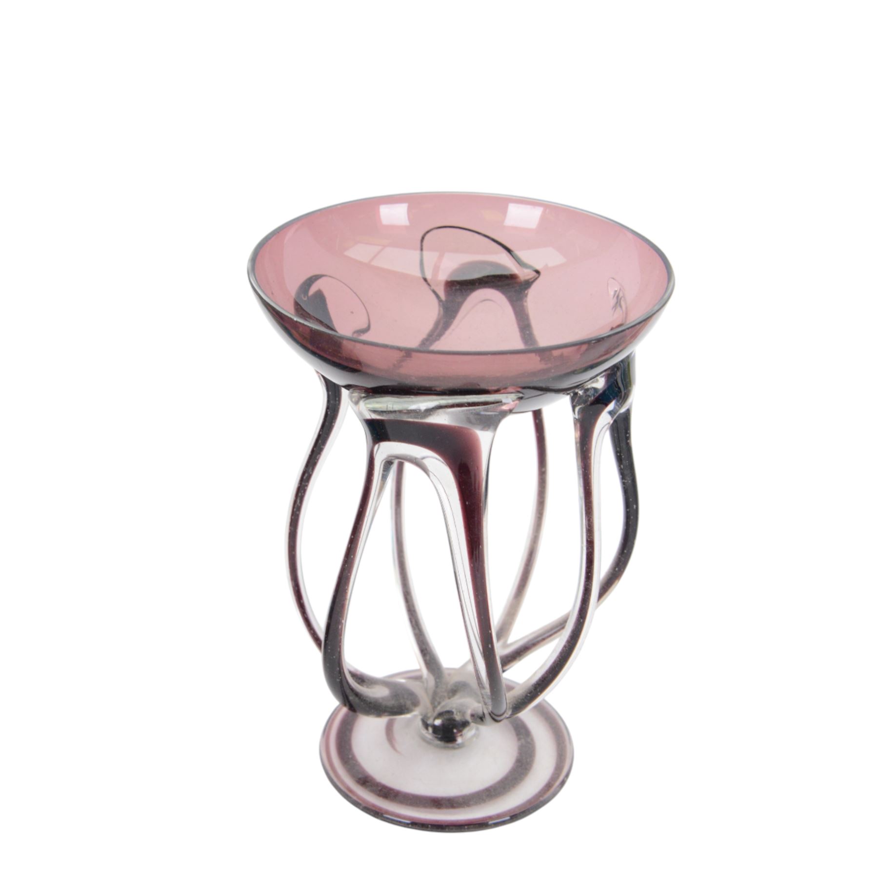 Collection of fused glass sculptures, together with Mdina and other studio glass 