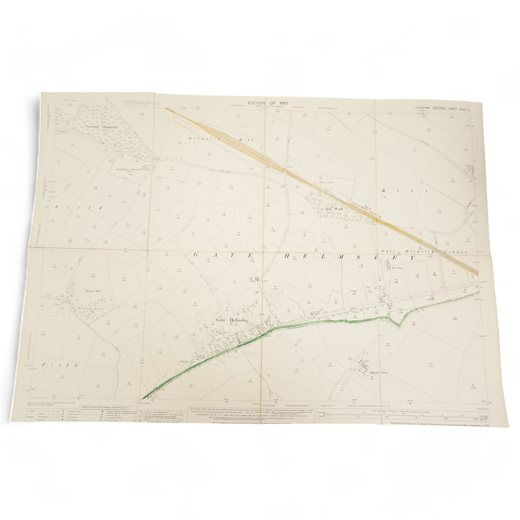 Collection of twenty three York Drainage folding maps, various editions from 1911