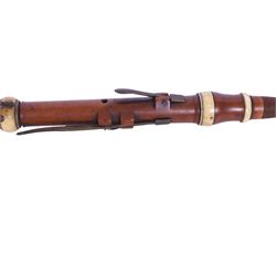 Early 19th century boxwood clarinet, each of the four sections stamped Metzler, 105 Waldour Street, London, with mouthpiece, ivory mounts and brass keys
This item has been registered for sale under Section 10 of the APHA Ivory Act