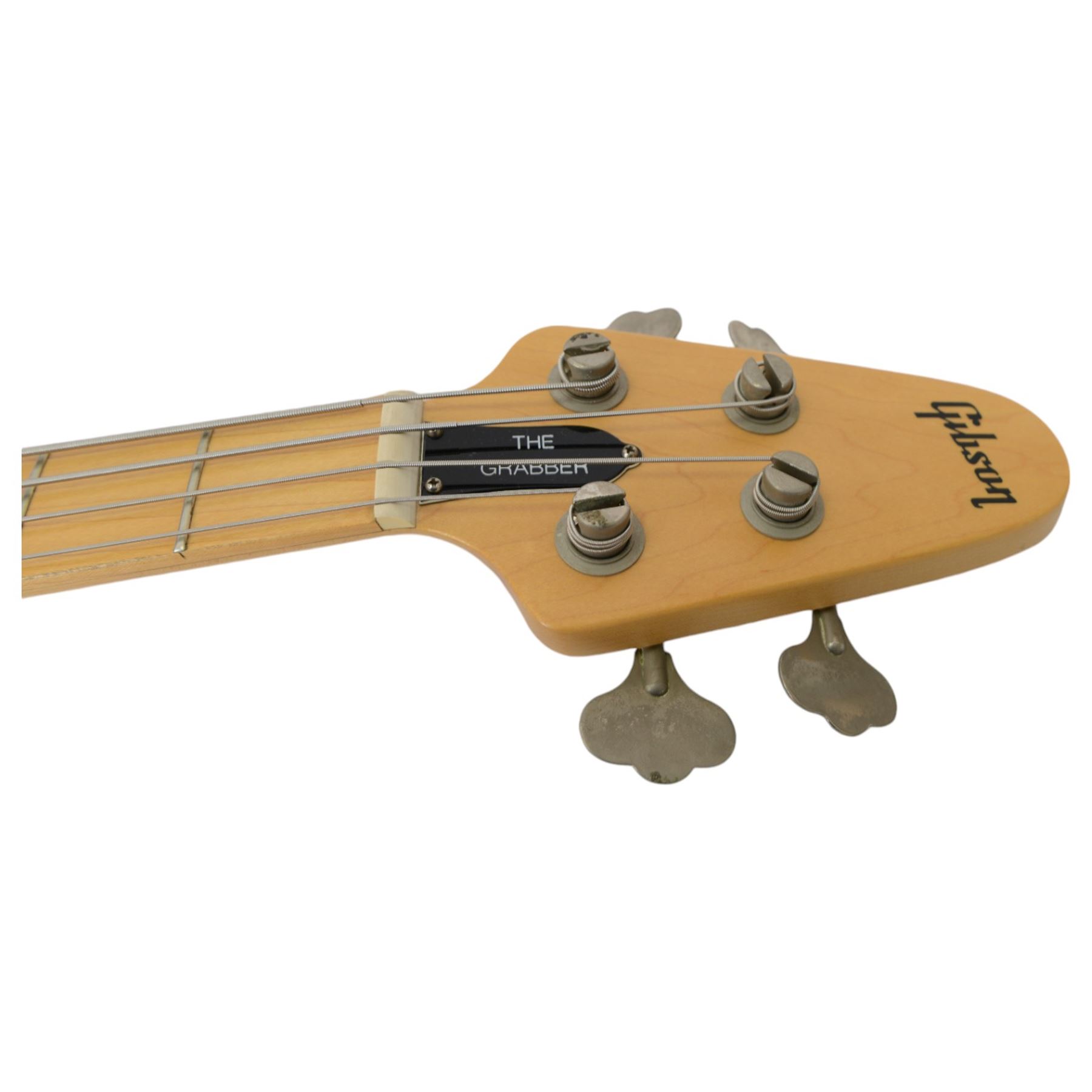 1970s American Gibson Grabber bass guitar, in ebonised wooden finish, serial no. 549900, in original case, L114cm