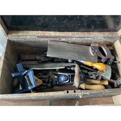 Job lot of wood working and other tools , saws , chiseles, spanners , planes etc. - THIS LOT IS TO BE COLLECTED BY APPOINTMENT FROM DUGGLEBY STORAGE, GREAT HILL, EASTFIELD, SCARBOROUGH, YO11 3TX