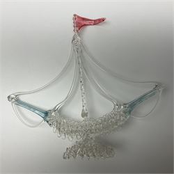 Large collection of hand-blown glass animals and figures, to include fish, birds, cats, dogs, monkeys etc