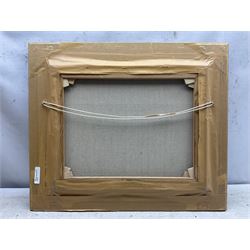 Alwyn Crawshaw (British 1934-): 'Early April Sun - Whitby' - View from the Abbey looking down onto South Bay, oil on canvas signed, inscribed verso 40cm x 50cm