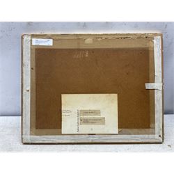 J Tucker (Early 19th century): The Alps with Farmhouse and Figures in the foreground, watercolour signed 13cm x 22cm
Provenance: with Sabin Galleries, Cork Street, London, label verso