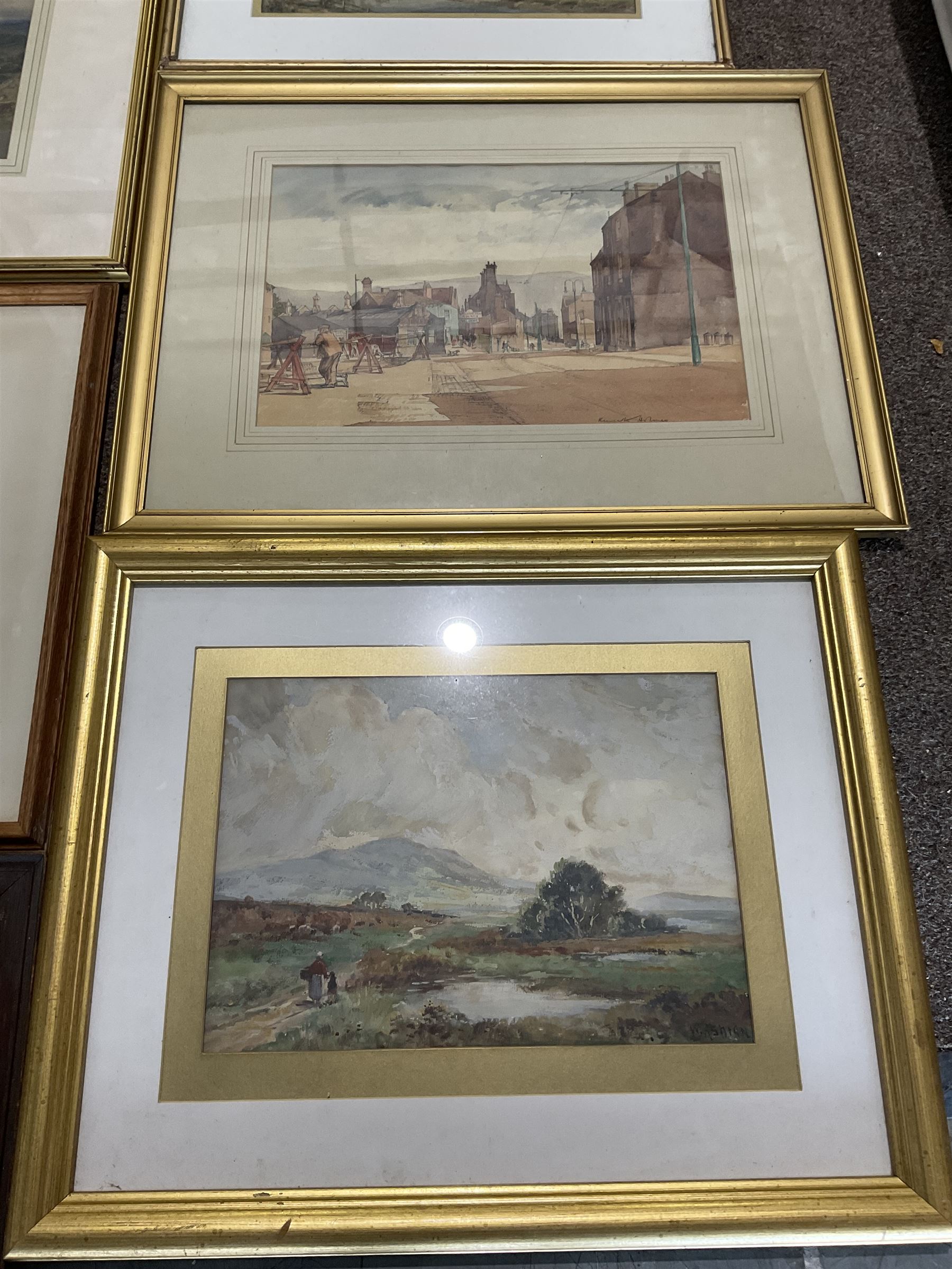 Collection of principally early 20th century watercolours, artists including M Thorpe, WH Sugden, Johnstone Rough, Percy Lancaster, Kenneth Holmes, William Ashton, James Leslie Brooke, Tom Whitehead, Mary Ann Lord, etc (12)