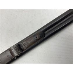 RFD ONLY AS ONE BARREL OUT-OF-PROOF -  – Belgian .410 folding side-by-side double barrel hammer shotgun with 66cm(26