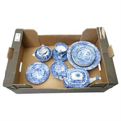 Quantity of Spode's Italian pattern table ware including fruit set, teapot, milk jug, suga...