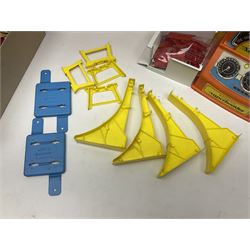 Matchbox Superfast track racing Set with Superbooster and two boxed SF-17 Slipstream Curves; together with five boxed Superfast models - 3d Monteverdi Hai, two 7d Hairy Hustler, 45c Ford Group 6 and 66d Mazda RX500; and quantity of unboxed and playworn other die-cast models