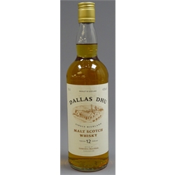  Dallas Dhu, Single Highland Malt Scotch Whisky, 12 years old, bottled by Gordon & Macphail, 70cl 40%vol, 1btl  