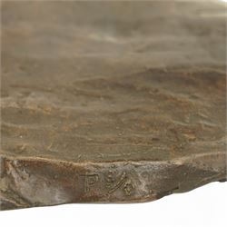 Tessa Pullan (British 1953-): 'Racing Greyhounds', patinated bronze figure, incised with monogram 'TP' and numbered 5/9, with Livingstone Art Founders stamp, W52cm