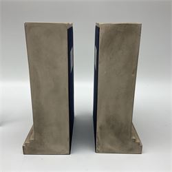 Timothy Richards handmade English plaster architectural models, Ionic; The Second Order of Greek Architecture, bookends, H22cm