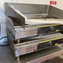 Two Buffalo electric griddles - THIS LOT IS TO BE COLLECTED BY APPOINTMENT FROM DUGGLEBY STORAGE, GREAT HILL, EASTFIELD, SCARBOROUGH, YO11 3TX