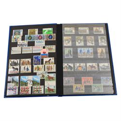 Mostly Great British stamps, including a small quantity of mint decimal, etc, in one box