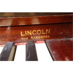  Waddington & Sons Ltd Model Two Bremar overstrung mahogany cased upright piano (W151cm, H127cm, D65cm) and piano stool (2)  